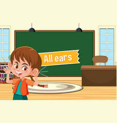 Idiom Poster With All Ears