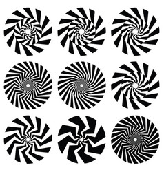 Optical Art - Collection Of Spirals And Swirls