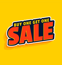 Buy One Get One Sale Banner Design