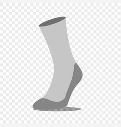 Grey Sock On Transparent Background Illust