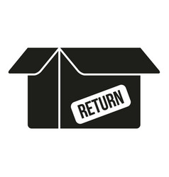 Return Goods Box Icon Simple Parcel