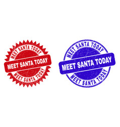 Meet Santa Today Round And Rosette Stamps