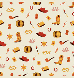 Seamless Pattern With Western Elements