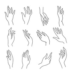 Drawing Of Outstretched Hand Fingers Vector Images 49