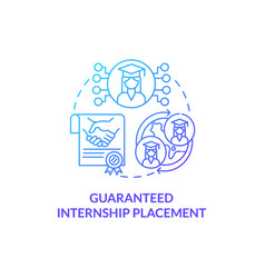 Guaranteed Internship Placement Concept Icon