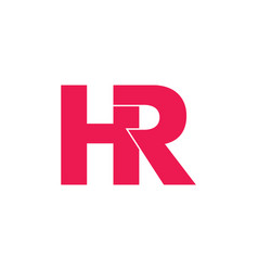 Letter Hr Linked Geometric Logo