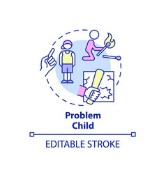 Problem Child Concept Icon