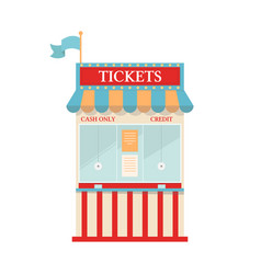 Carnival Information Ticket Booth Isolated