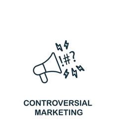 Controversial Icon Monochrome Simple Marketing