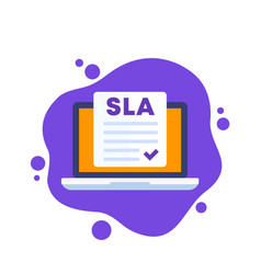 Sla Service Level Agreement Icon