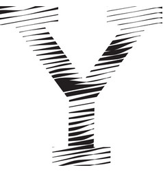 Letter Y Stripe Motion Line Logo