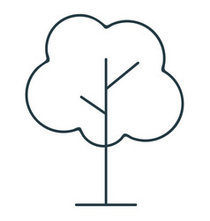 Single Tree Stroke Icon