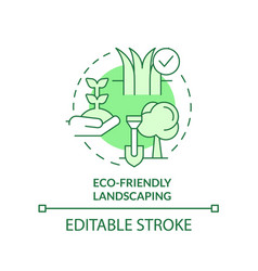 Eco Friendly Landscaping Green Concept Icon