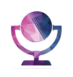 Cricket Podcast Logo In Trophy Shape