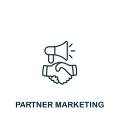 Partner Marketing Icon Monochrome Simple