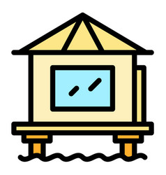 Holiday Bungalow Icon Flat