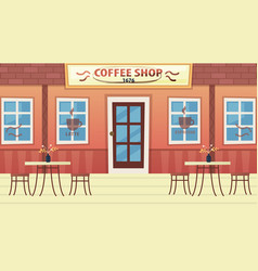 Concept Of Coffee Shop Or Bistro Modern Exterior