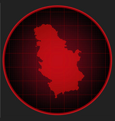 Map Serbia On The Radar Screen