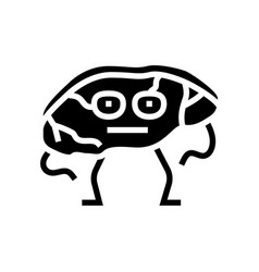 Pork Meat Character Glyph Icon