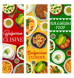 Bulgarian Cuisine Restaurant Dishes Banners