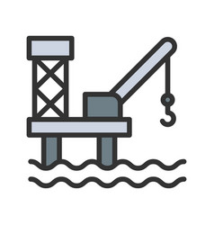 Oil Platform Icon Image