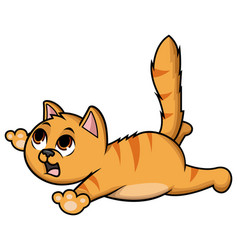 Shocked Cat Falling Cartoon Clip Art