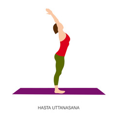 Yogi Woman In Hasta Uttanasana