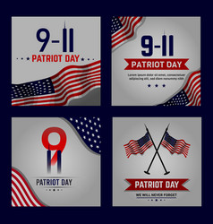 9 11 Patriot Day With America Flag Social Media