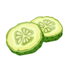 Cucumber Slice Cartoon