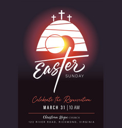 Easter Sunday Church Web Banner Template