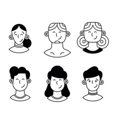 Persons Monochrome Six Characters