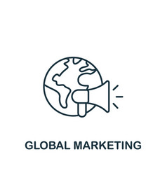 Global Marketing Icon Monochrome Simple Marketing