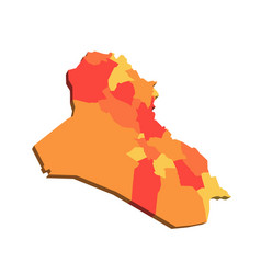 Iraq Political Map Of Administrative Divisions