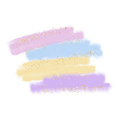 Pastel Coloured Watercolour And Glitter Background