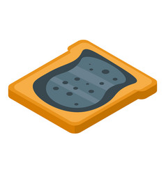 Blackberry Butter Icon Isometric Style