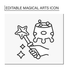 Witchcraft Line Icon