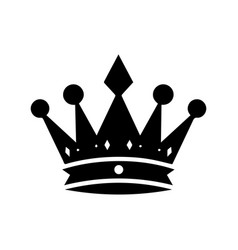 Crown Icon A Simple Black Silhouette Of Royal