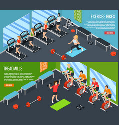 Gym Isometric Banner Set