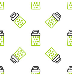 Line Grater Icon Isolated Seamless Pattern