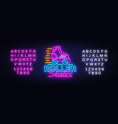 Roller Skates Neon Sign Retro Quad