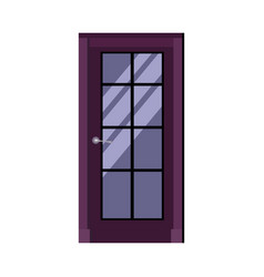 Violet Interior Door With Lattice Window