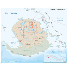 Map Of Cuban Youth Island Isla De La Juventud