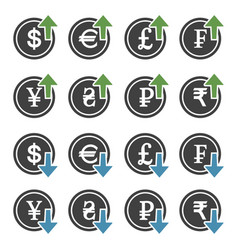 Set Of Money Cost Increase And Decrease With Arrow