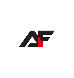 Letter Af Linked Colorful Simple Logo