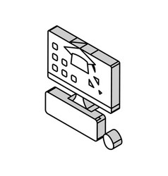 Computer Skills Primary School Isometric Icon