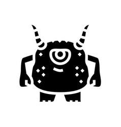 Cool Monster Alien Glyph Icon