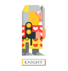 Fantasy Medieval Knight In Full Armor Courtly