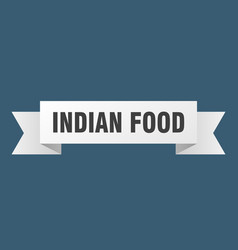 Indian Food Ribbon Paper Band Banner