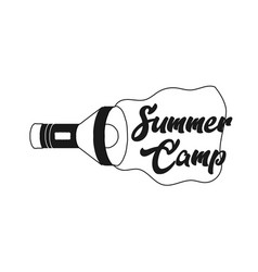 Flashlight With Text Summer Camp