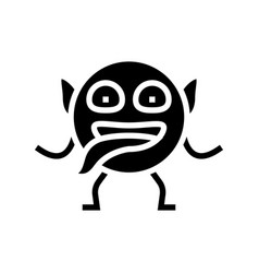 Face Monster Funny Glyph Icon